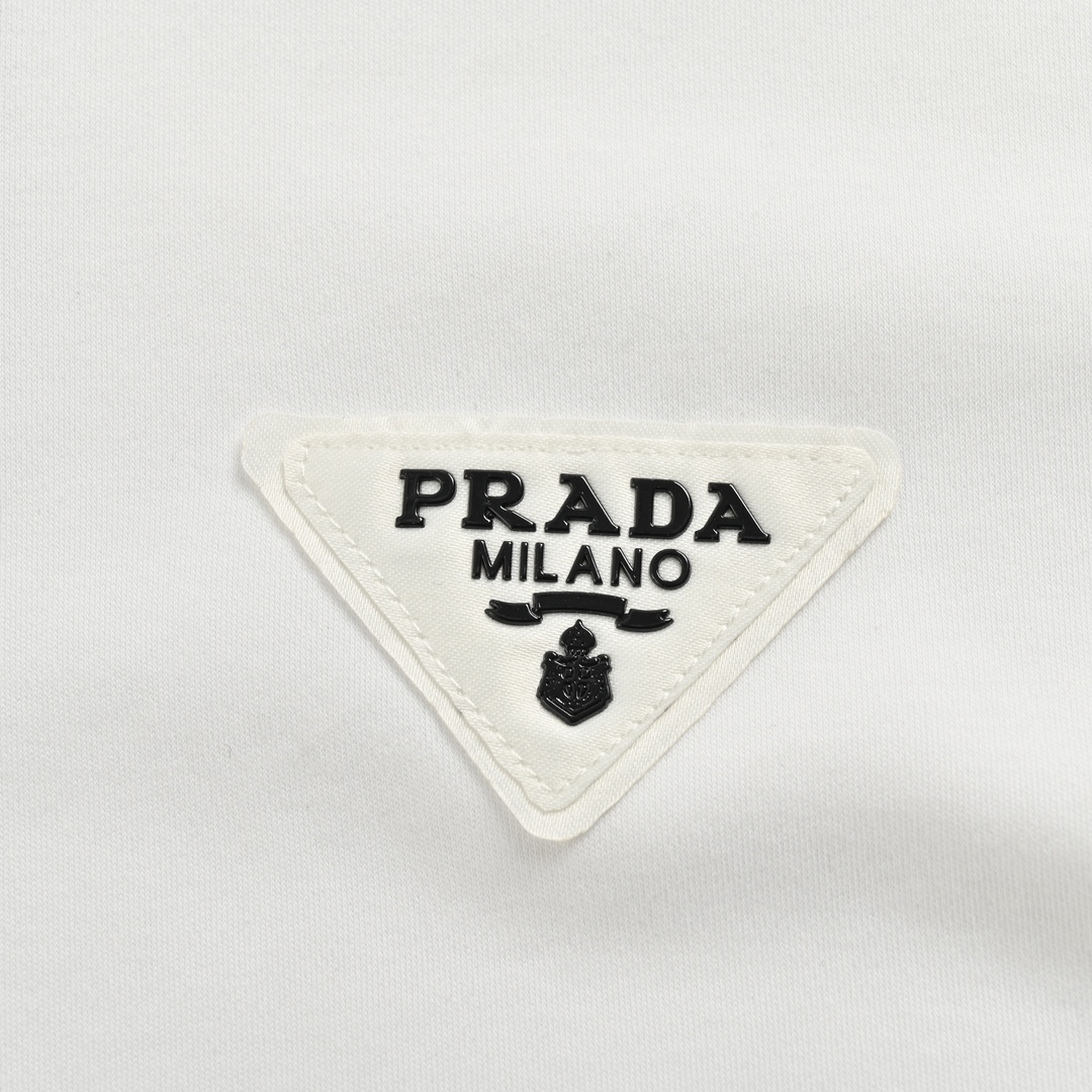 Prada 24ss triangle logo short sleeve