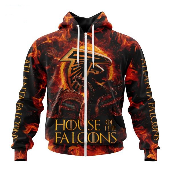 ATLANTA FALCONS GAME OF THRONES – HOUSE OF THE FALCONS 3D HOODIE