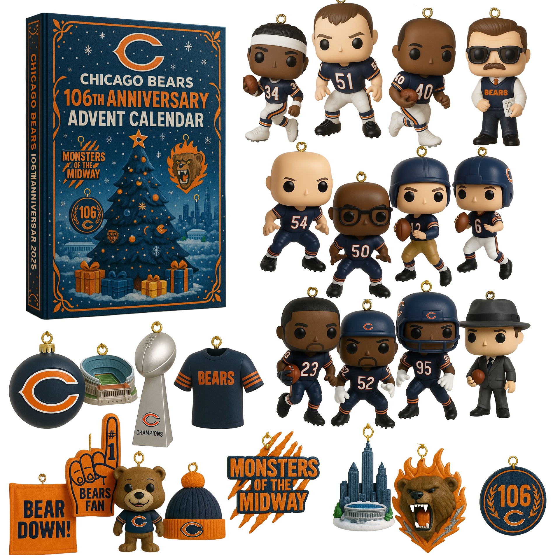 Chicago Bears 106th Anniversary Advent Calendar 2025