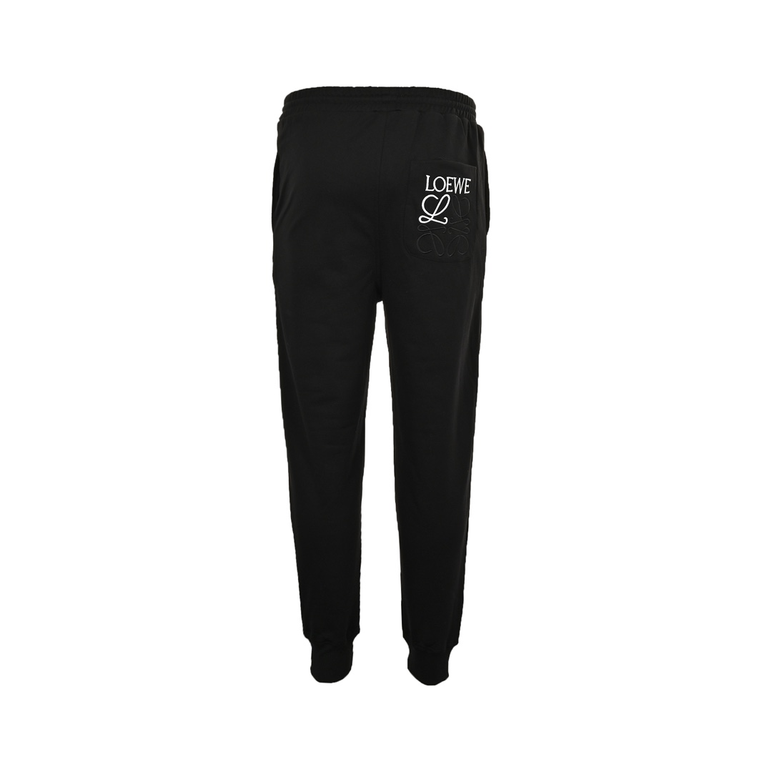 Loewe logo pocket colorblock logo embroidered casual trousers