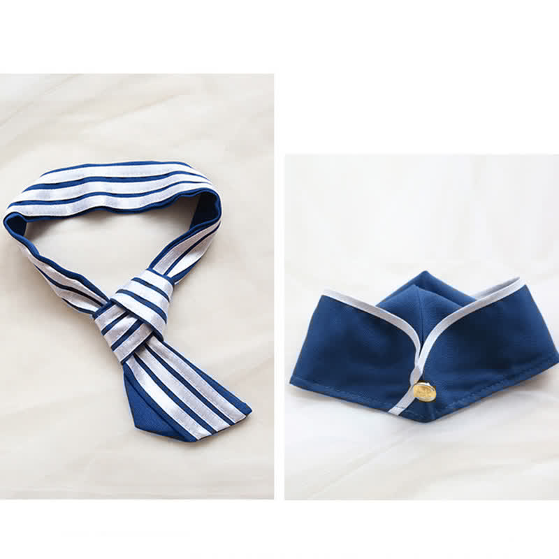 Cosplay Flight Attendant Uniform Lingerie Set