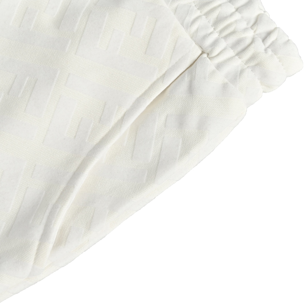 Fendi 24ss FF flocked twill lettering shorts