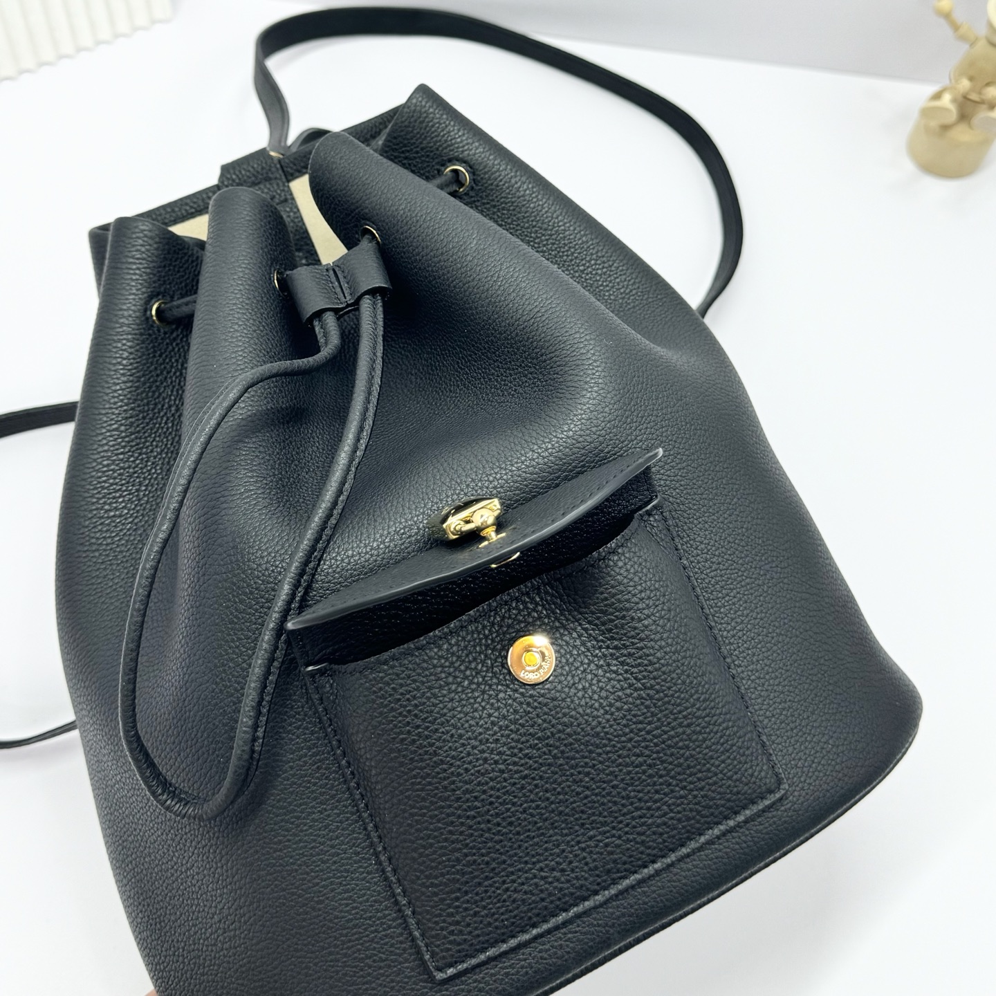Loro Piana Extra Drawstring Backpack FAP4322