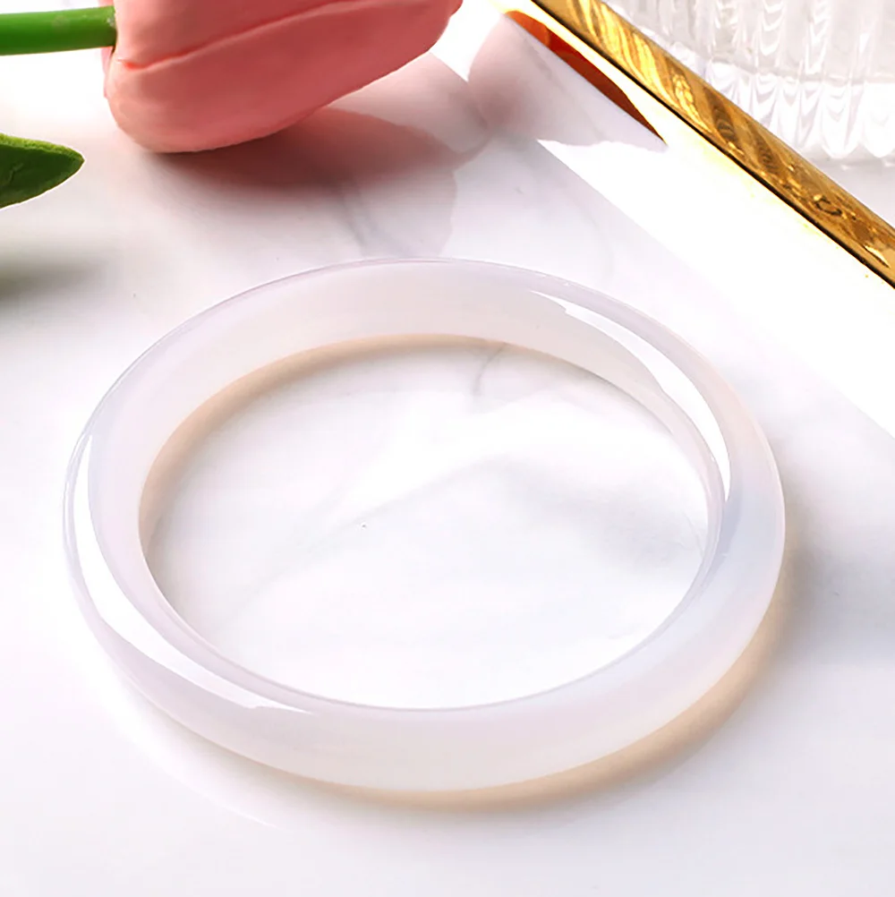 Natural White Jade Bracelet For Women Brazil Charm Jadeite 8mm Round Bangles Fine Jewelry Women's Accessories Free Shipping