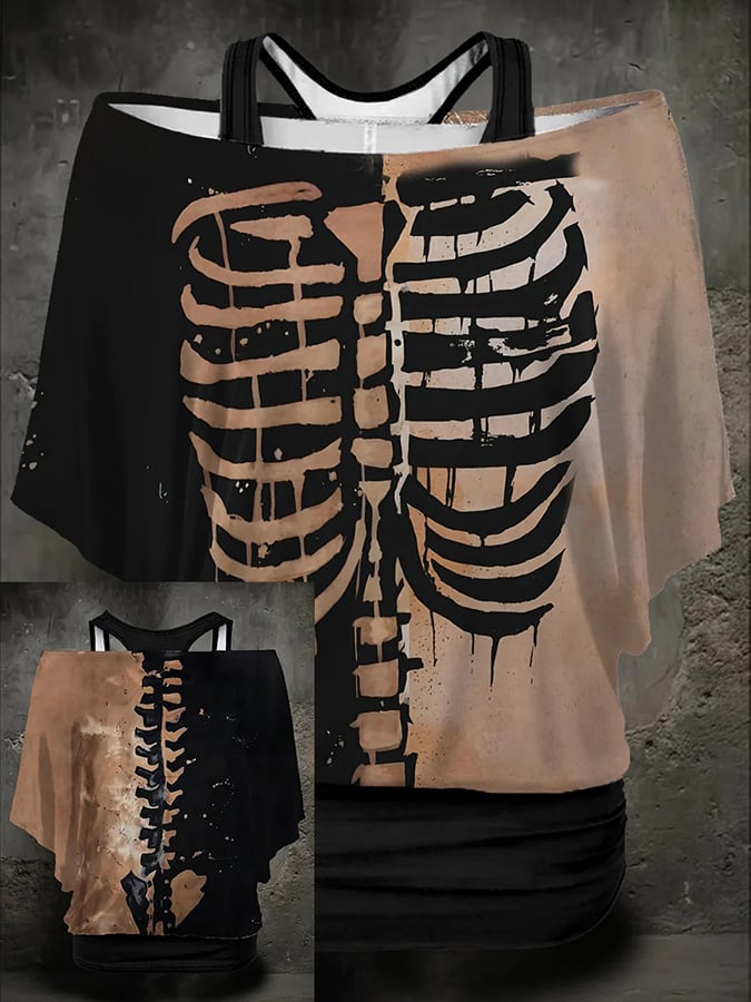 🔥Buy 3 Get 10% Off🔥Women's Halloween Skull Print T-Shirt
