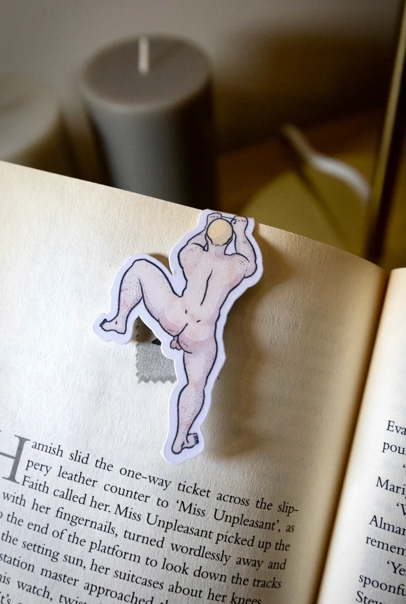 Naked Men Magnetic Bookmarks