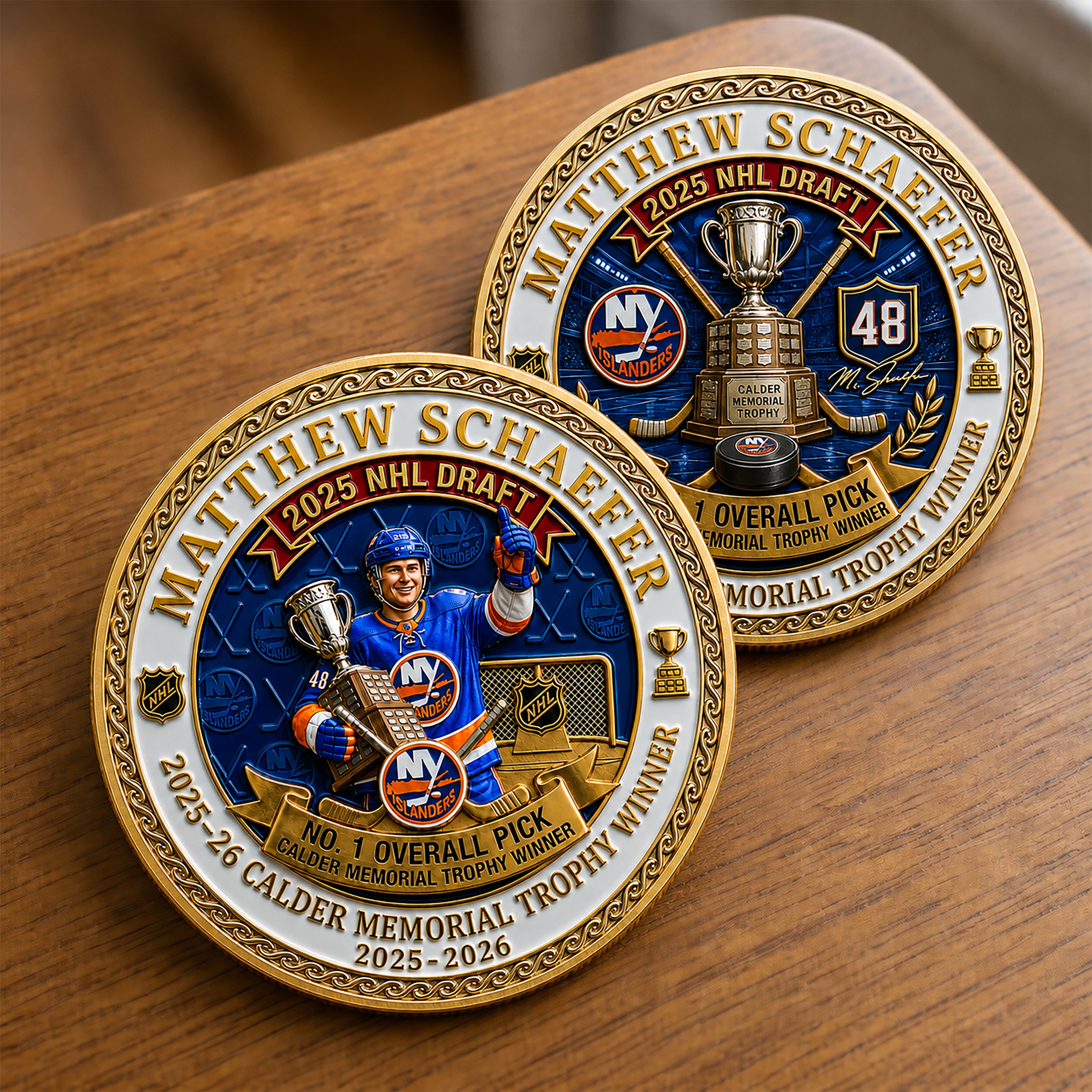 Matthew Shaeffer 2025 NHL Draft Commemorative Coin