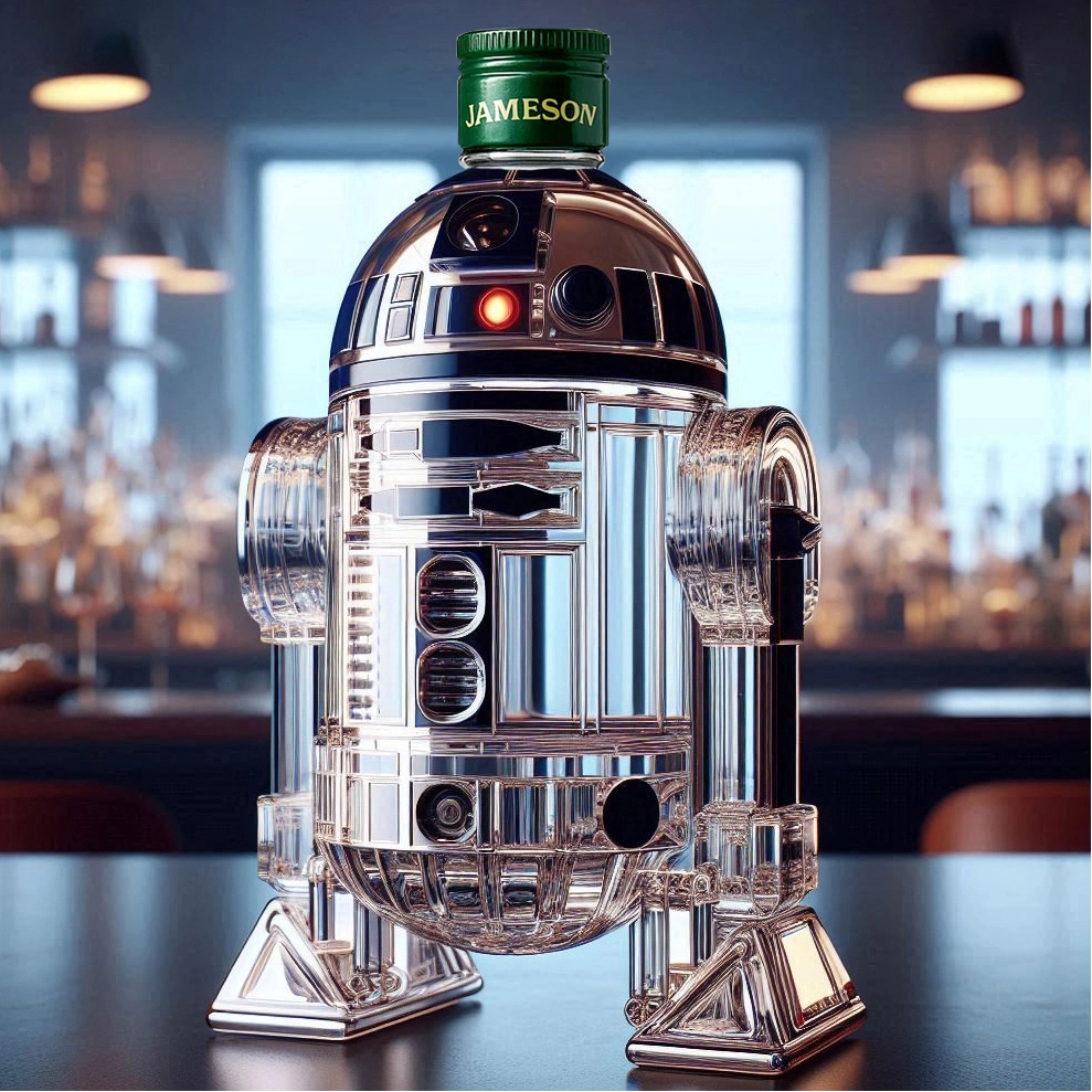 Star Wars R2-D2 Whiskey Bottle