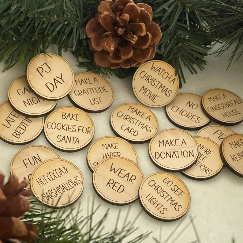 25 Days of Christmas Activity Tokens