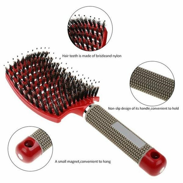 (Mother's Day HOT SALE-50% OFF) Detangler Bristle Nylon Hairbrush -Buy 2 Get Extra 10% OFF
