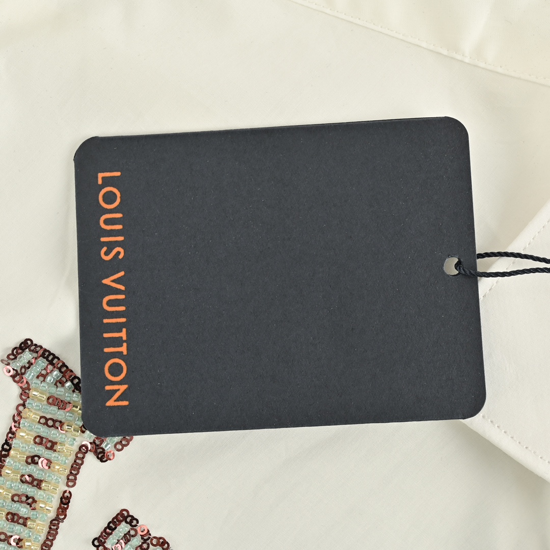 Louis Vuitton 24Fw beaded logo shirt
