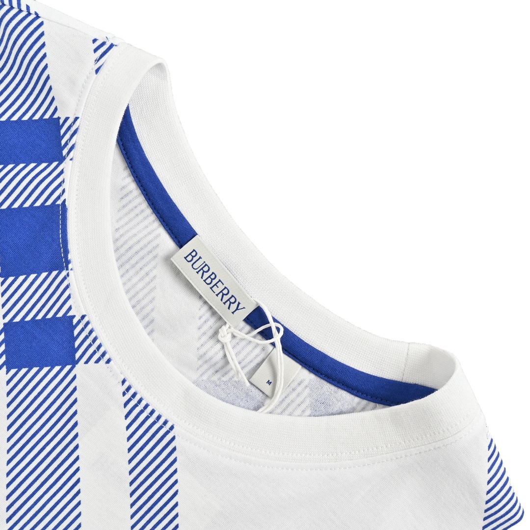 Burberry 24ss blue twill short sleeve