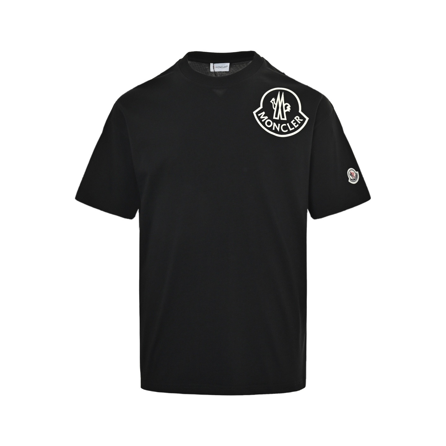 Moncler 25ss flocked logo laser printed short-sleeved shirt