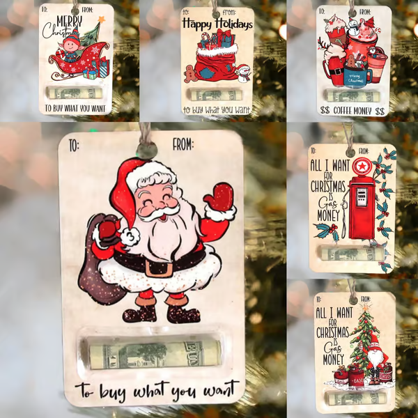 🎅💸Christmas Hot Sale 70% Off - Handcrafted Wooden Money Holders Gift