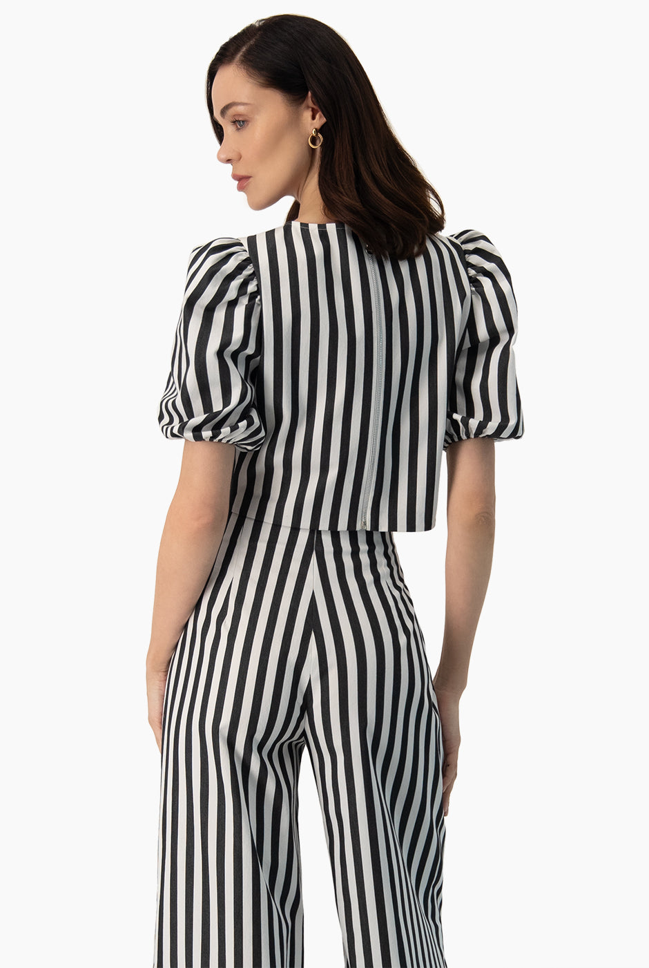 Blusa recta de manga 3/4