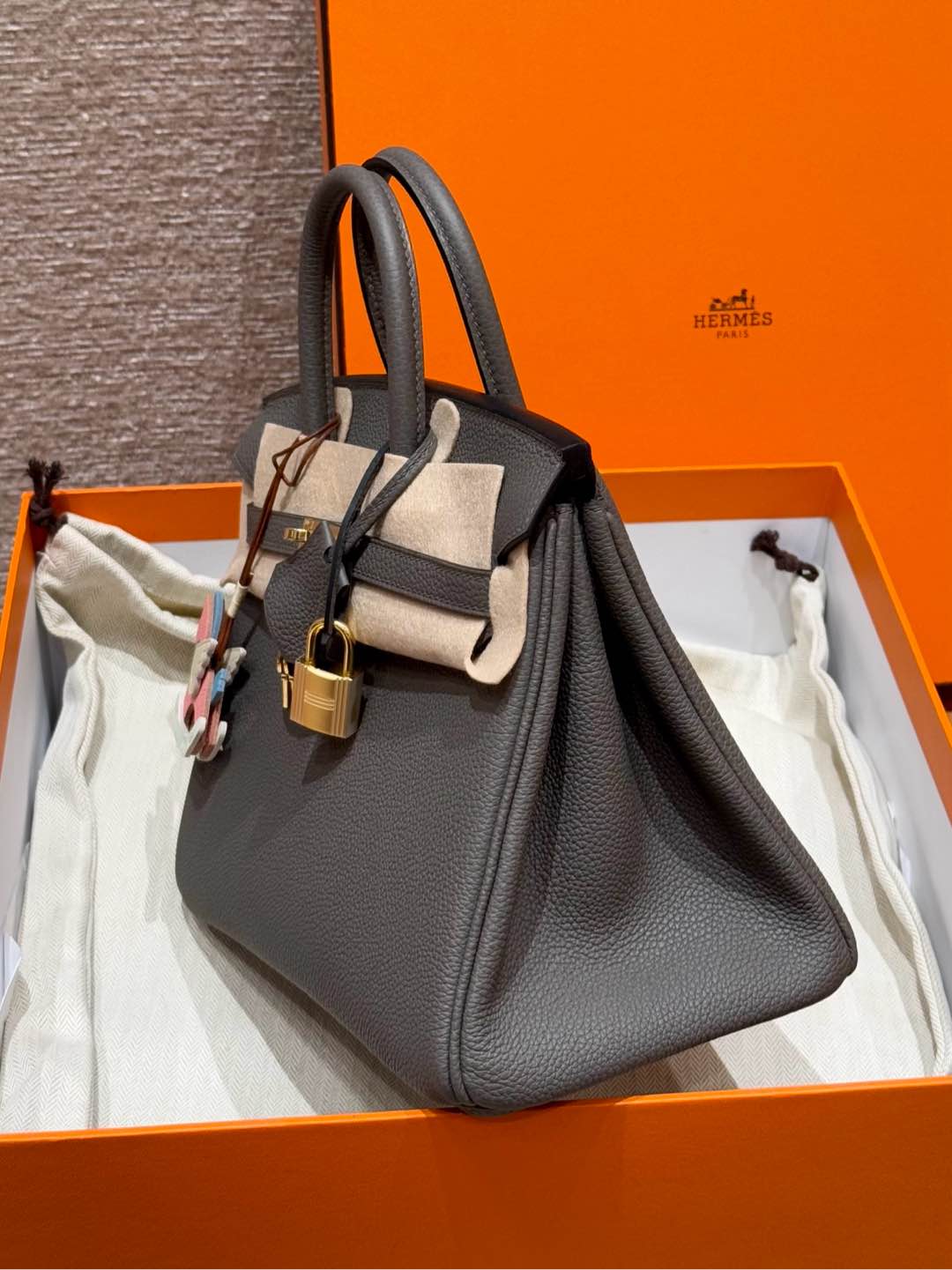 Hermès Birkin 8FEtain Handbag (Handmade to order)