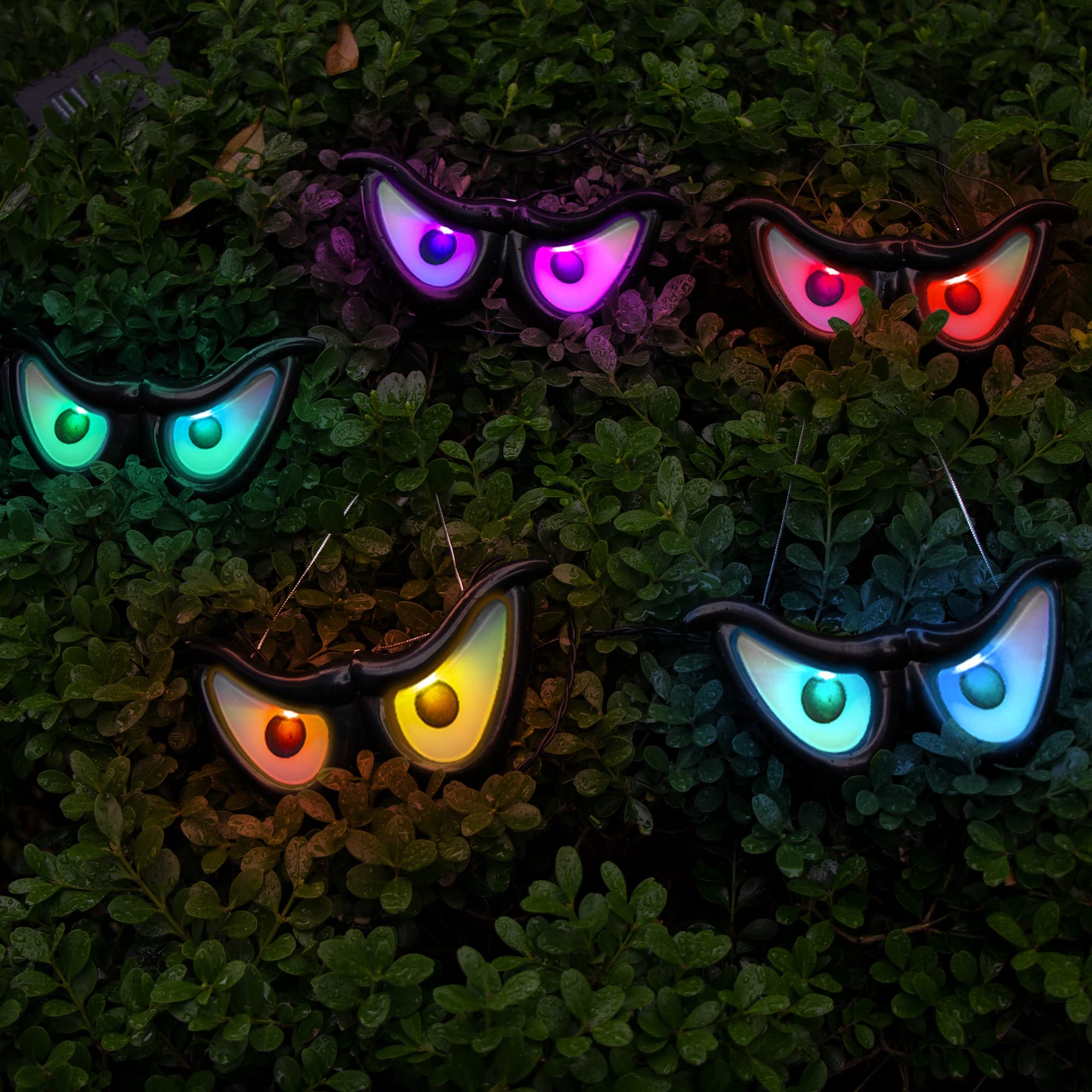 🔥ON SALE🔥Halloween Decorations, 5 Pack Glowing & Flashing LED Eye Lights