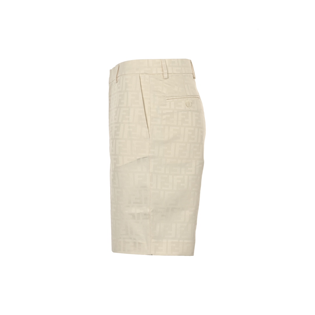 Fendi all over printed FF cotton shorts