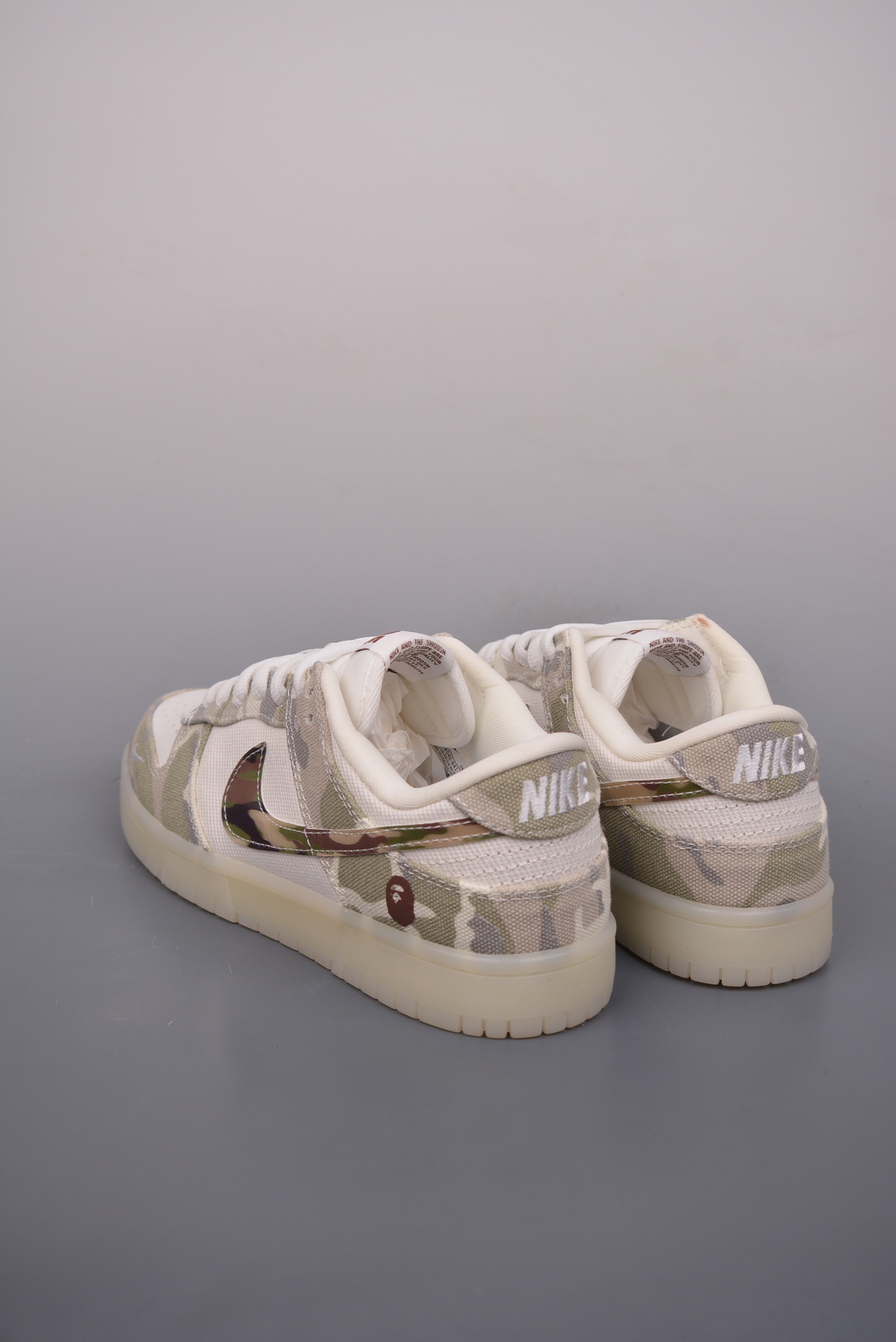 A Bathing Ape Bape x Nike SB Dunk Low Bape Beige Gray JH8040-941