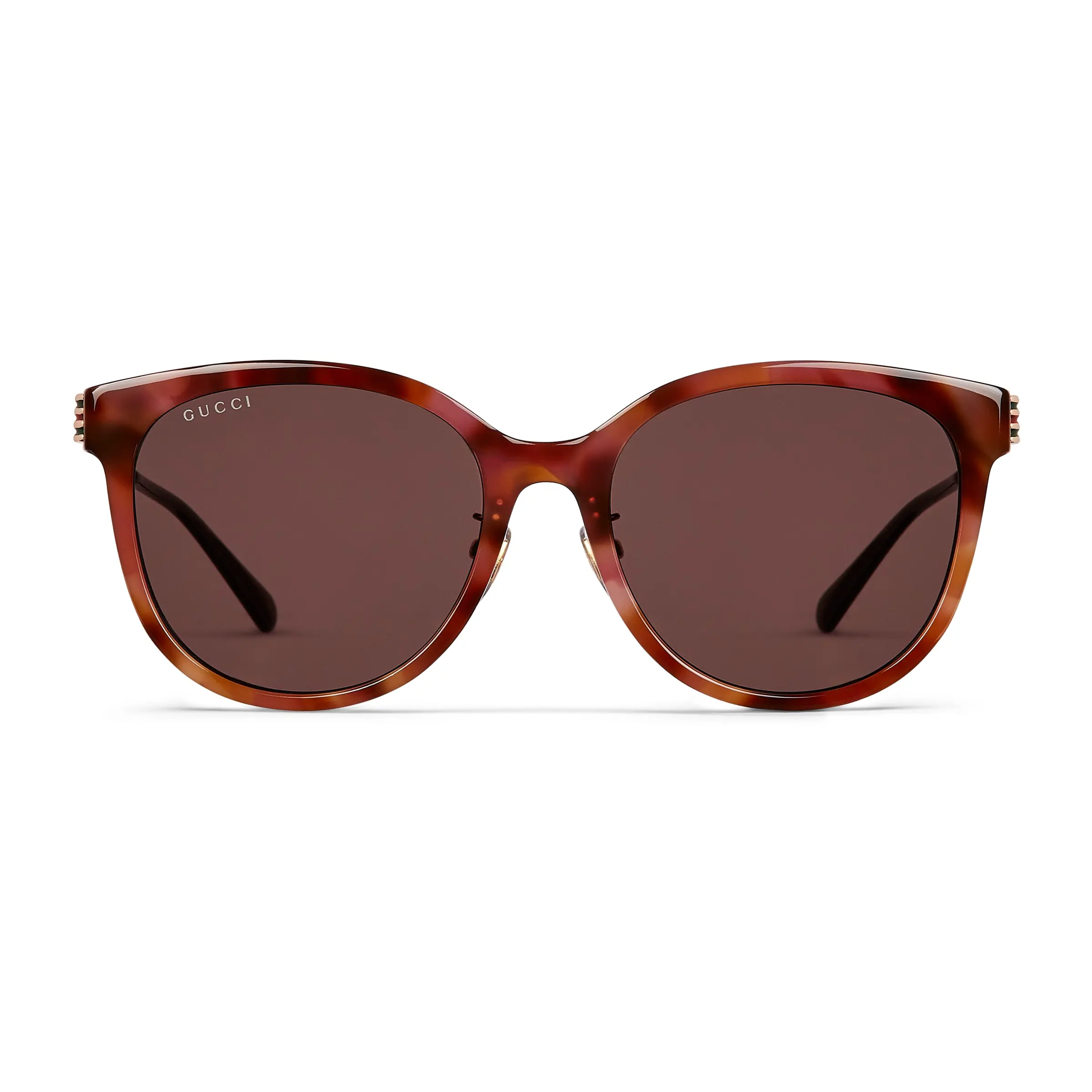 Gucci low bridge fitted round frame sunglasses