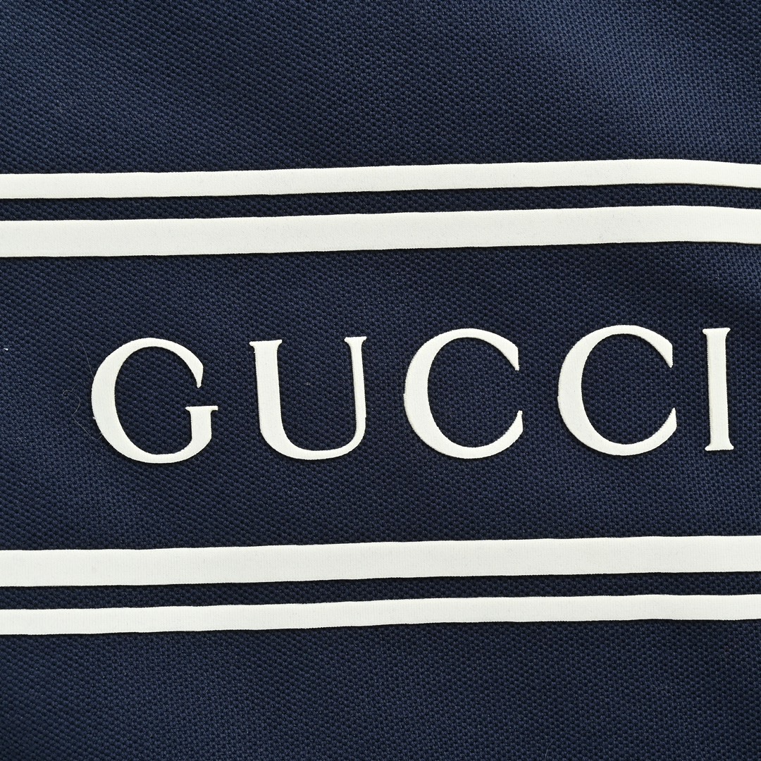 Gucci 24Fw striped lettering laminated zip-up hooded jacket