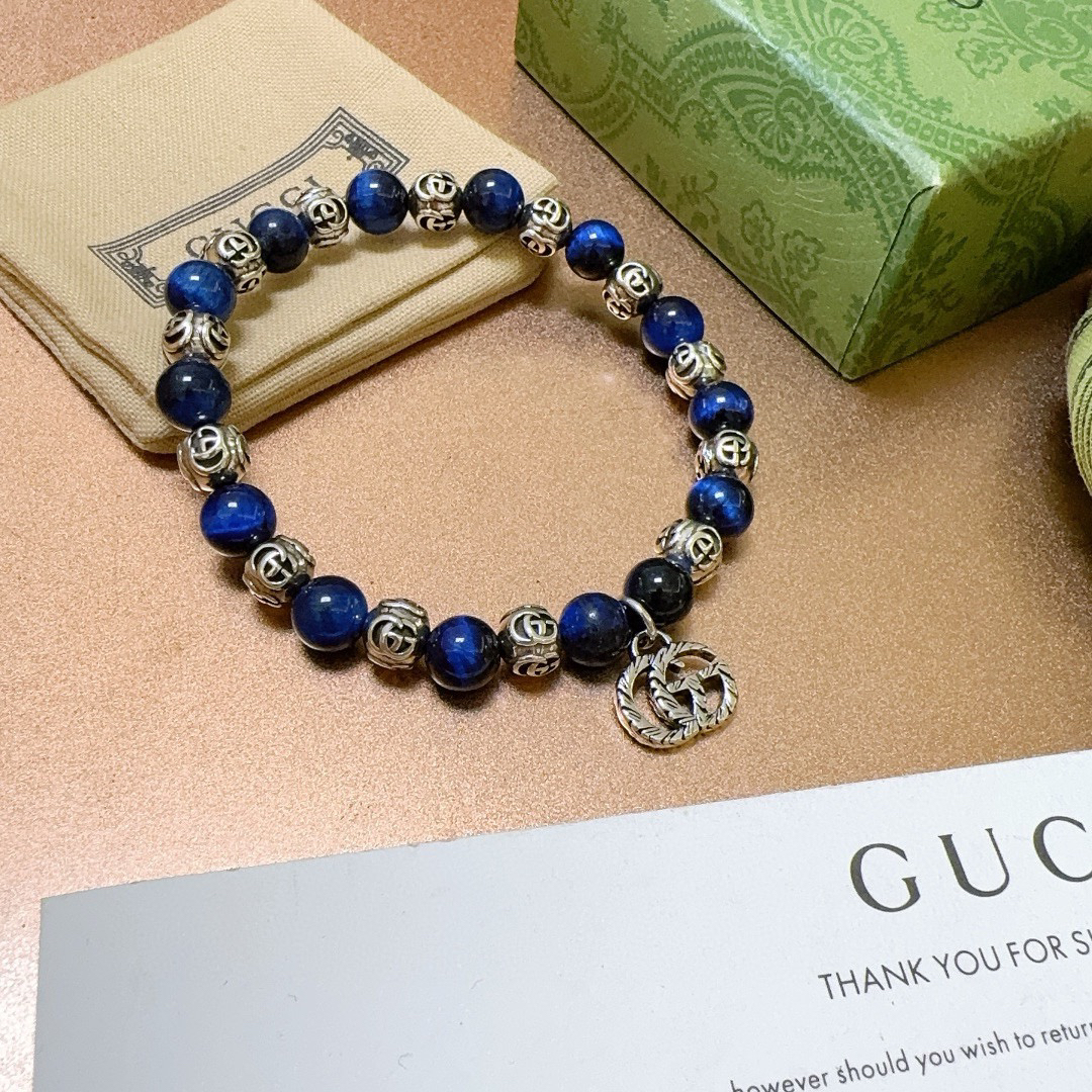Gucci Blue Tiger Eye Bracelet
