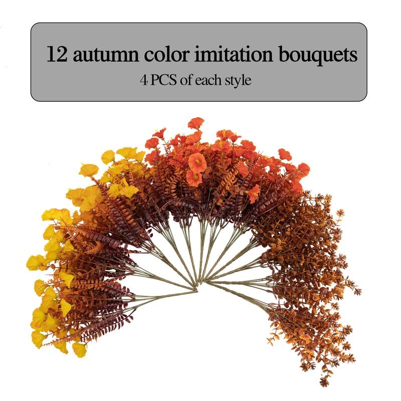 🔥HOT SALE🔥Realistic Fall Fake Flowers UV Resistant Outdoor Indoor Decor