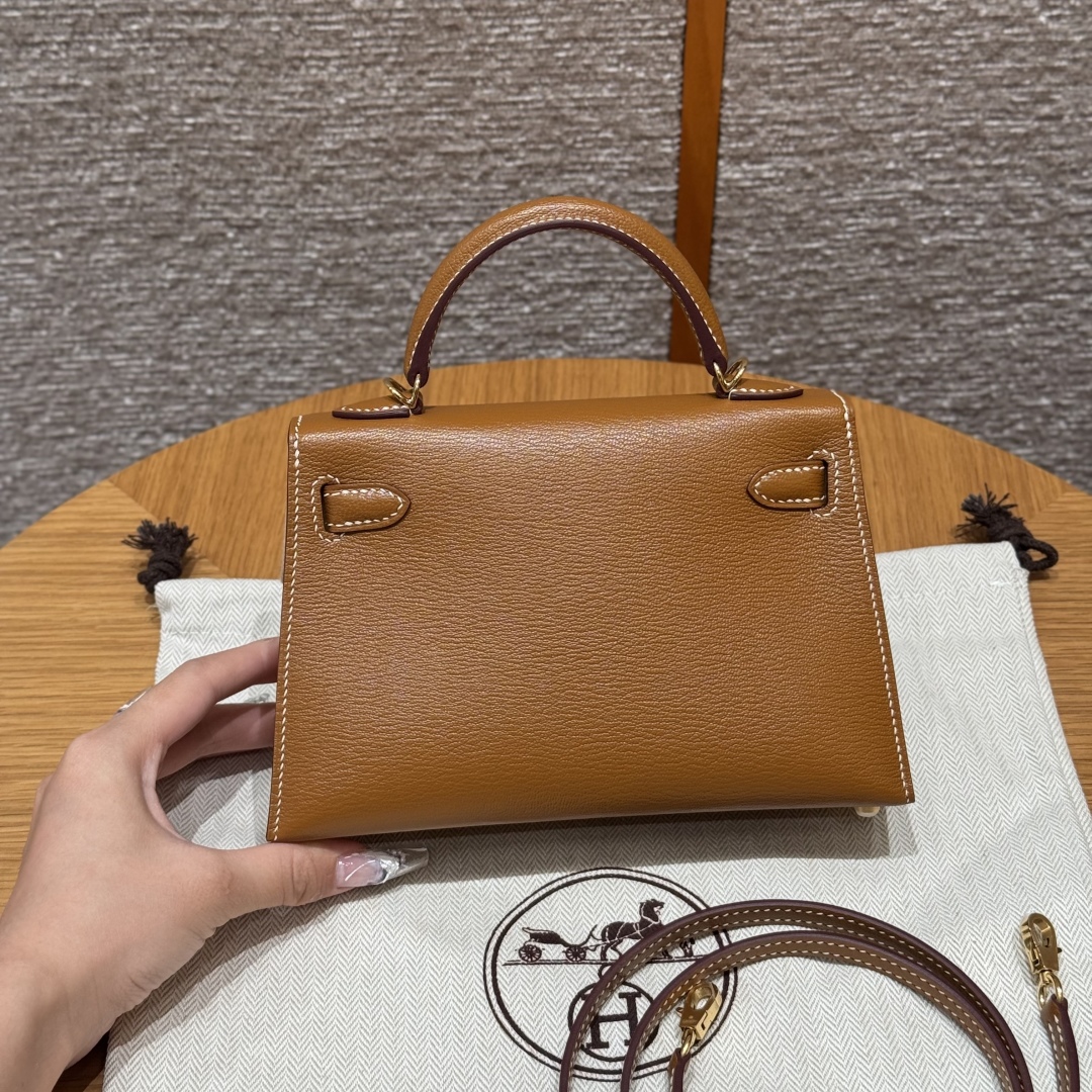 Hermès Kelly Mini 2 37Gold Handbag (Handmade to Order)