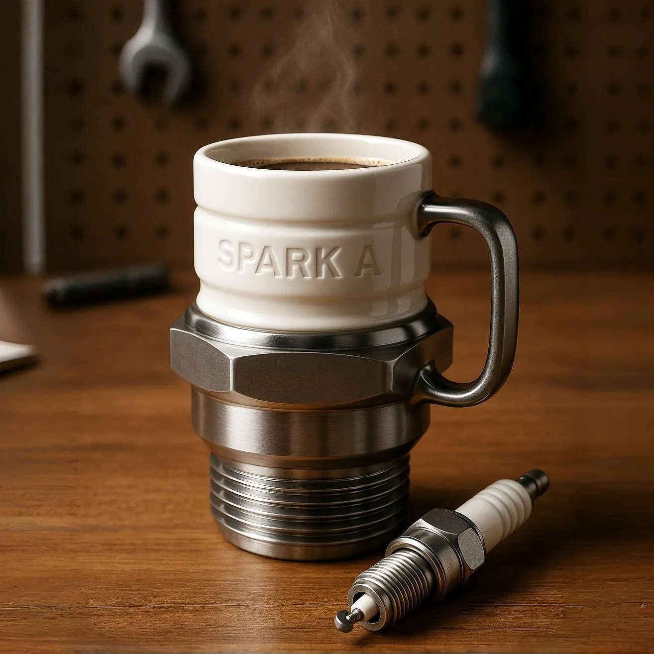 Spark plug cup