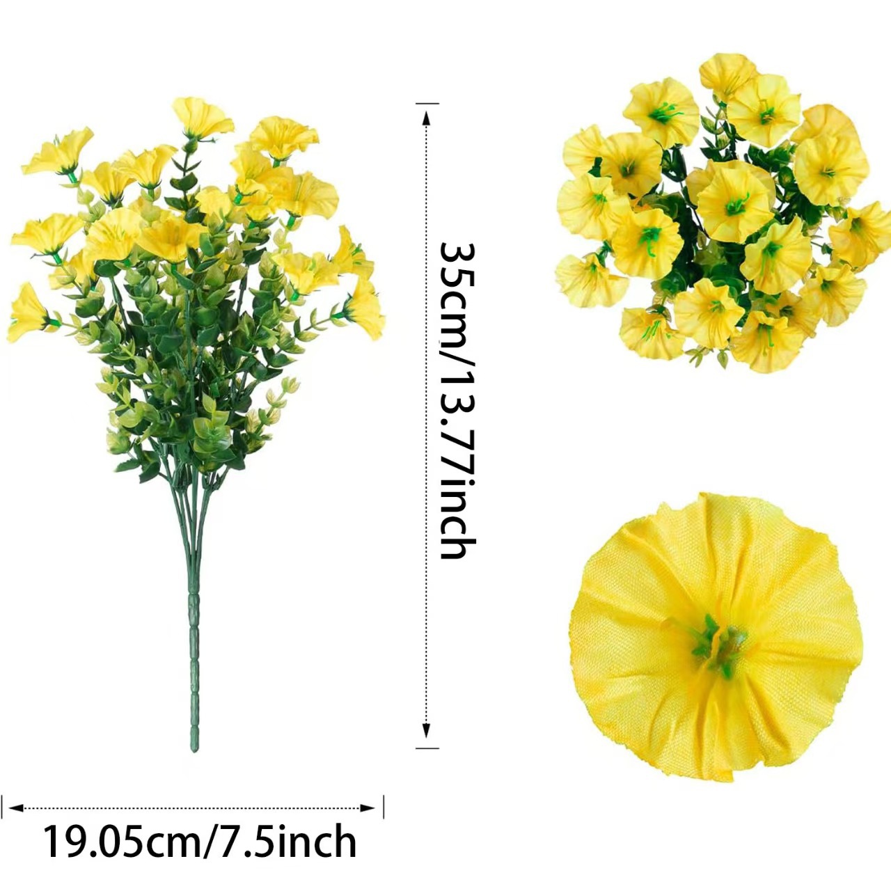 🌸 Hanging Artificial Colourful Morning Glory Basket-💥UV resistant, Waterproof，Windproof