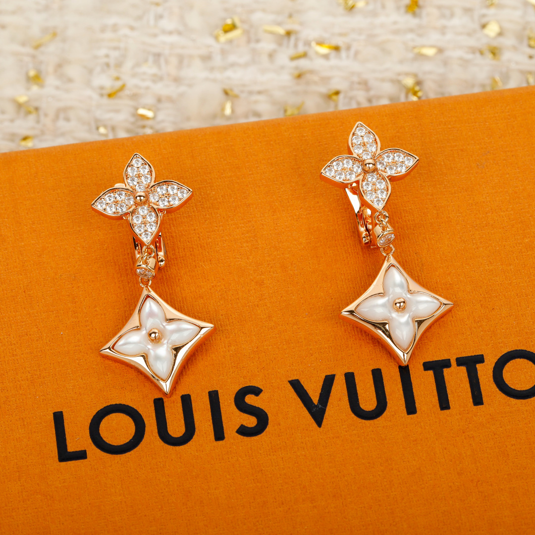 Louis Vuitton Monogram Flower earrings