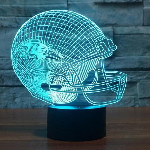BALTIMORE RAVENS 3D LED LIGHT LAMP