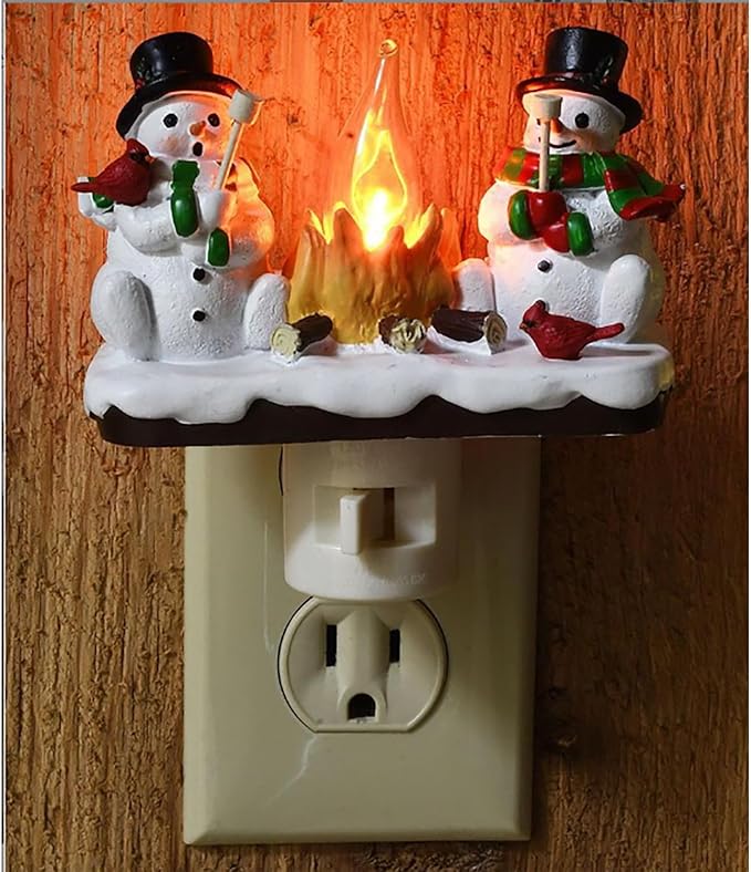 🎅🔥Christmas Santa and Mrs. Claus Campfire Nightlight-Buy 2 Packages Free Shipping