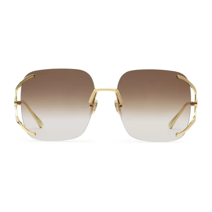 Gucci Square Metal Sunglasses