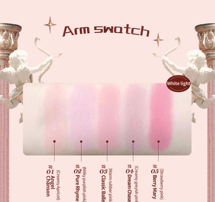 Strawberry Rococo Collection Embossed Blush