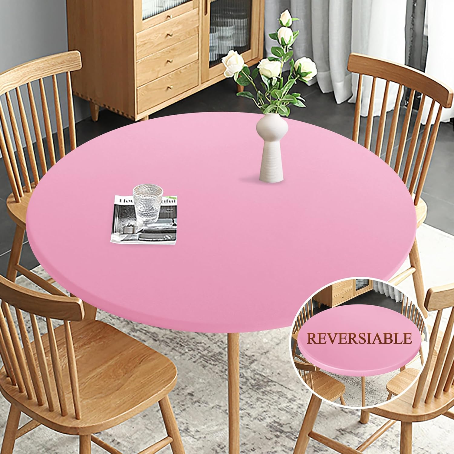 🔥On Sale 49% OFF🔥Reversible Waterproof Stain Resistant Elastic Stretch Table Cloth