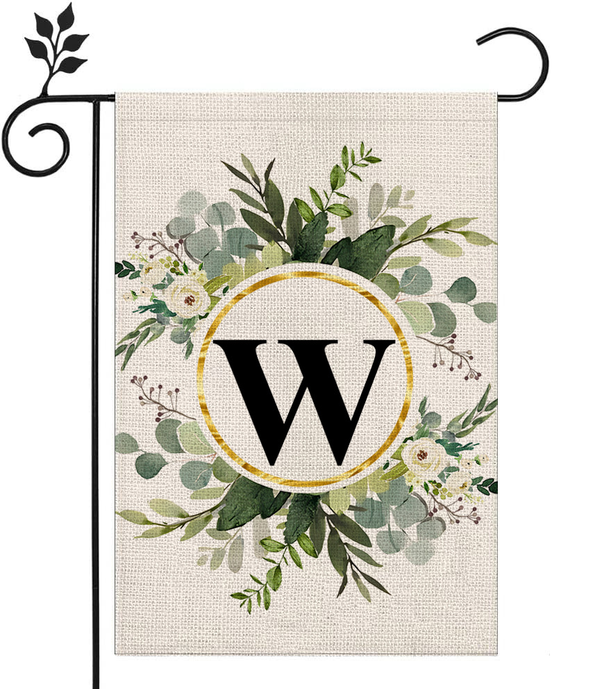 🔥Last Day Promotion-[SAVE 50% OFF]--Monogram Initial Letter Garden Flag-Family Last Name--BUY 3 GET 15% OFF & FREE SHIPPING