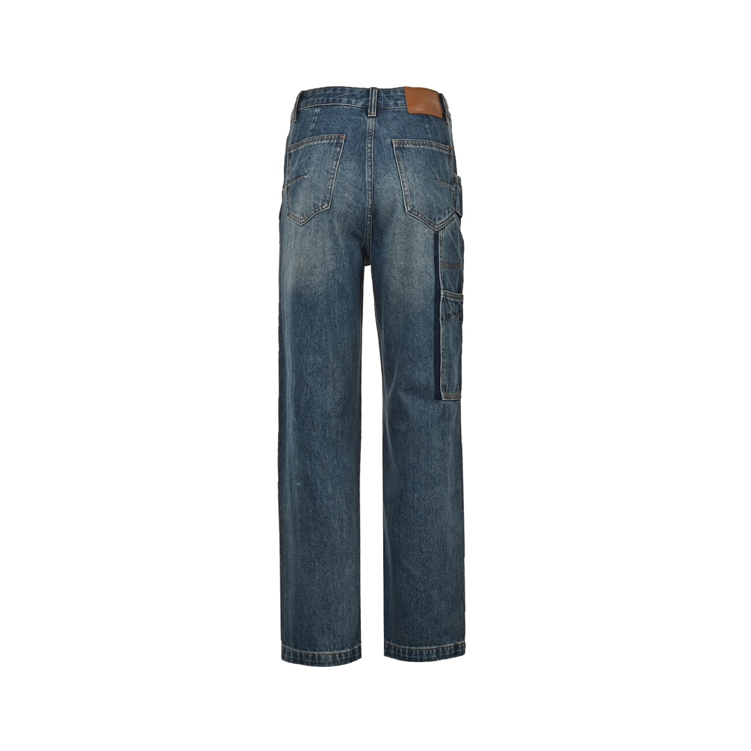 Dior 24ss signature embroidered work denim trousers