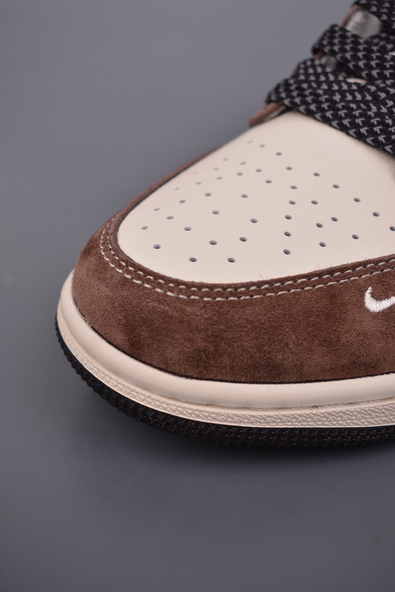 The North Face x Travis Scott x Nike Air Jordan 1 Low OG SP Brown Black Off-White XS6086-004