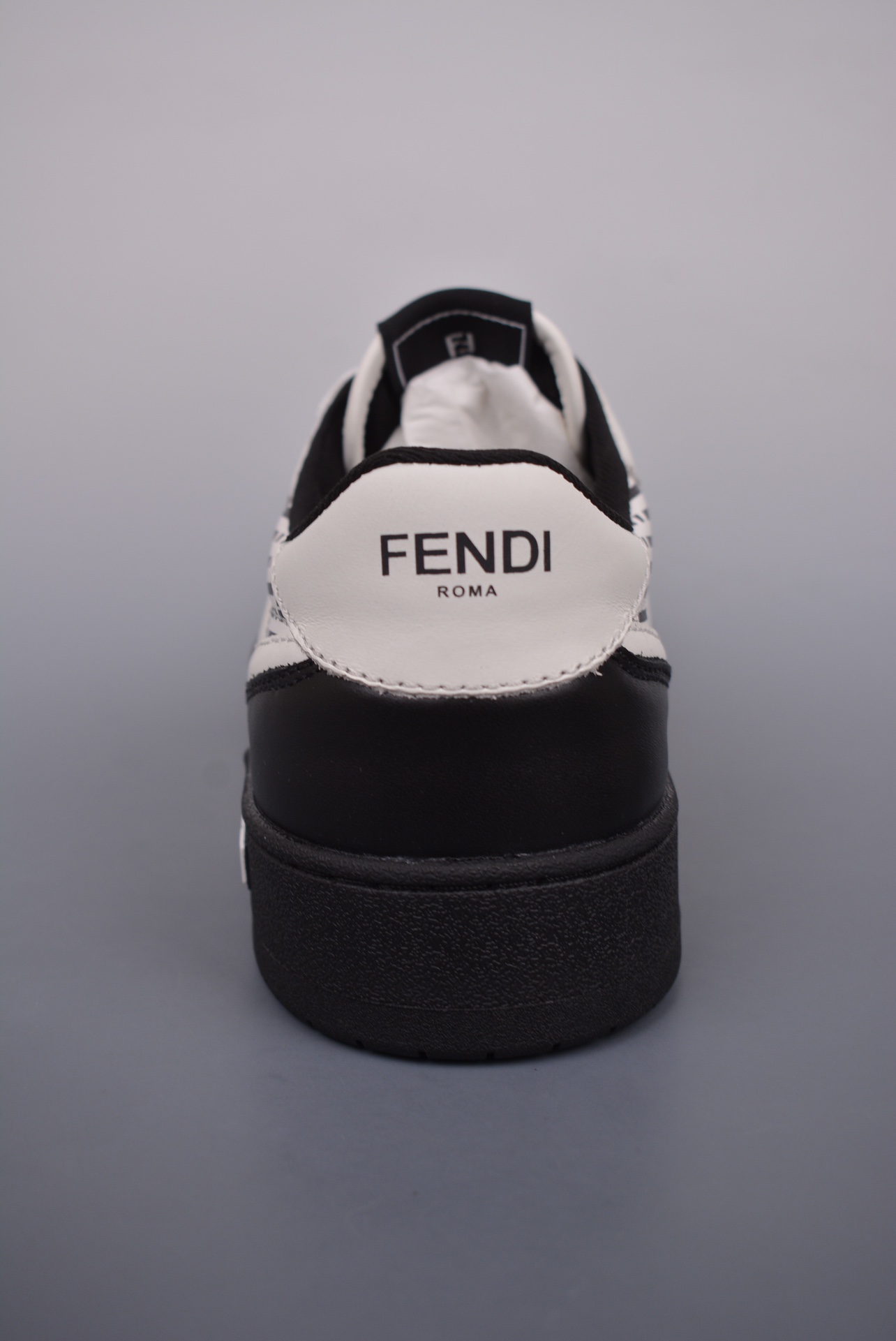 Fendi Match Sneaker Low Velcro black and white FF print 7E1495AQ6GF1MYR