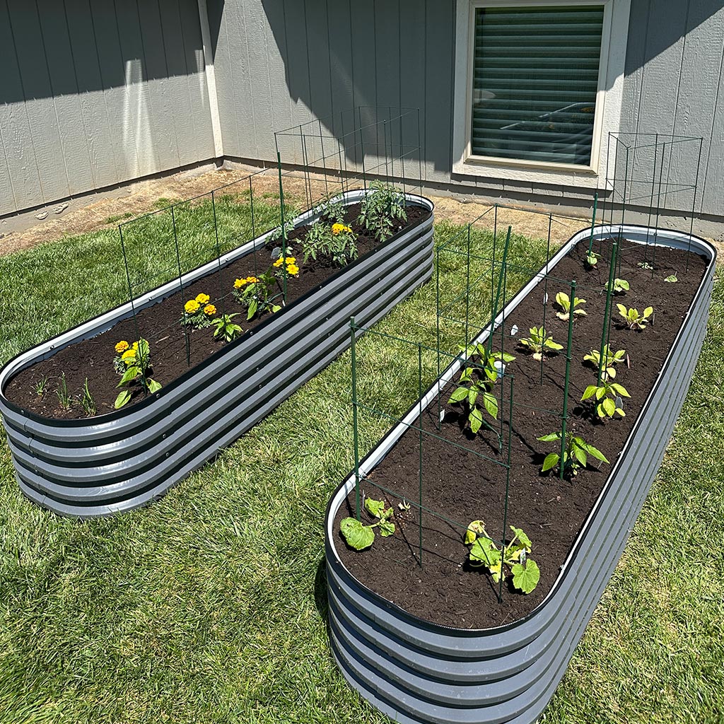 🌷2025D Spring Clearance Sale 🔥A8x2 Metal Raised Garden Beds (9 in 1)【Upgrade 2.0】