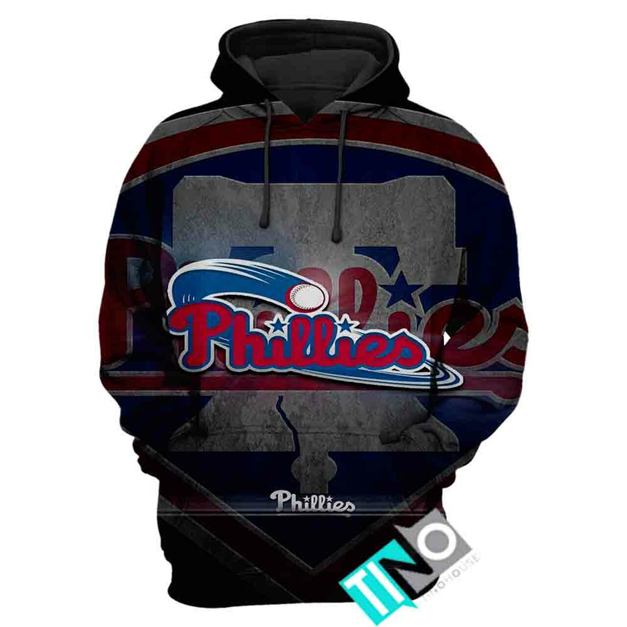 PHILADELPHIA PHILLIES 3D CASUAL HOODIE 102