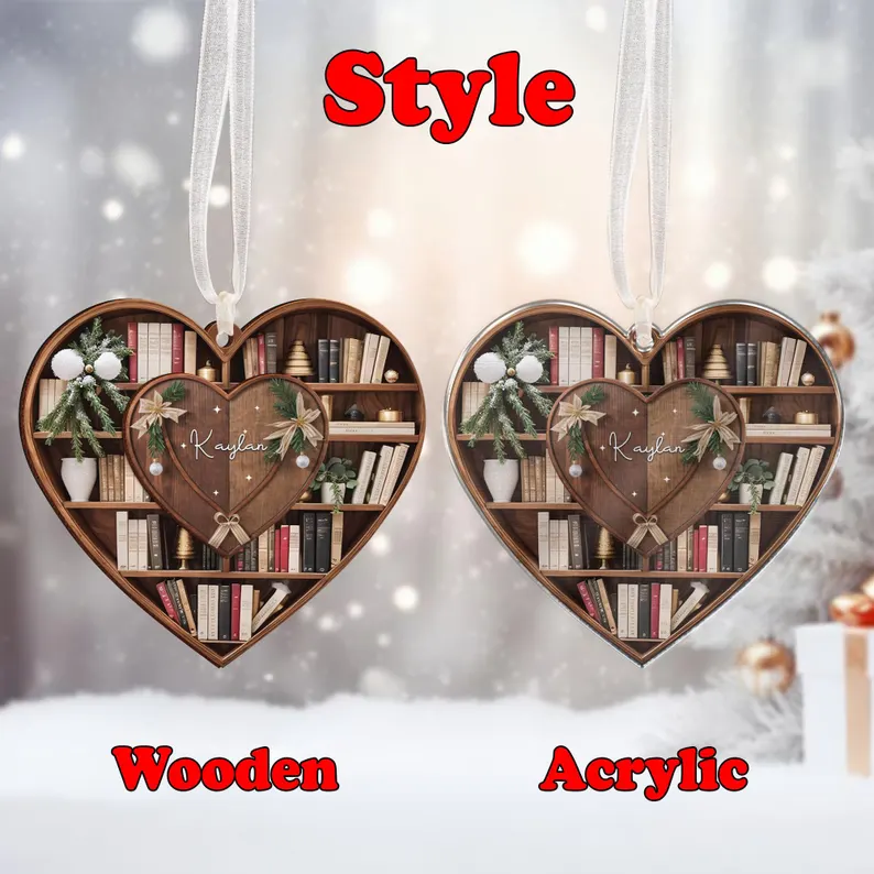 Personalized Christmaas Book Ornament