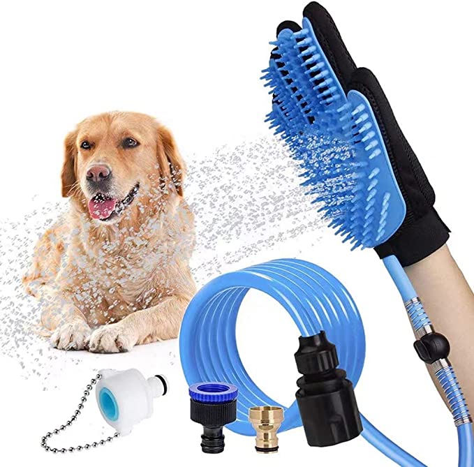 🔥Last Day Promotion-[SAVE 50% OFF]-🐶Pet Spa Bath Glove With Sprayer and Scrubber Tool-BUY 2 GET 10% OFF & FREE SHIPPING