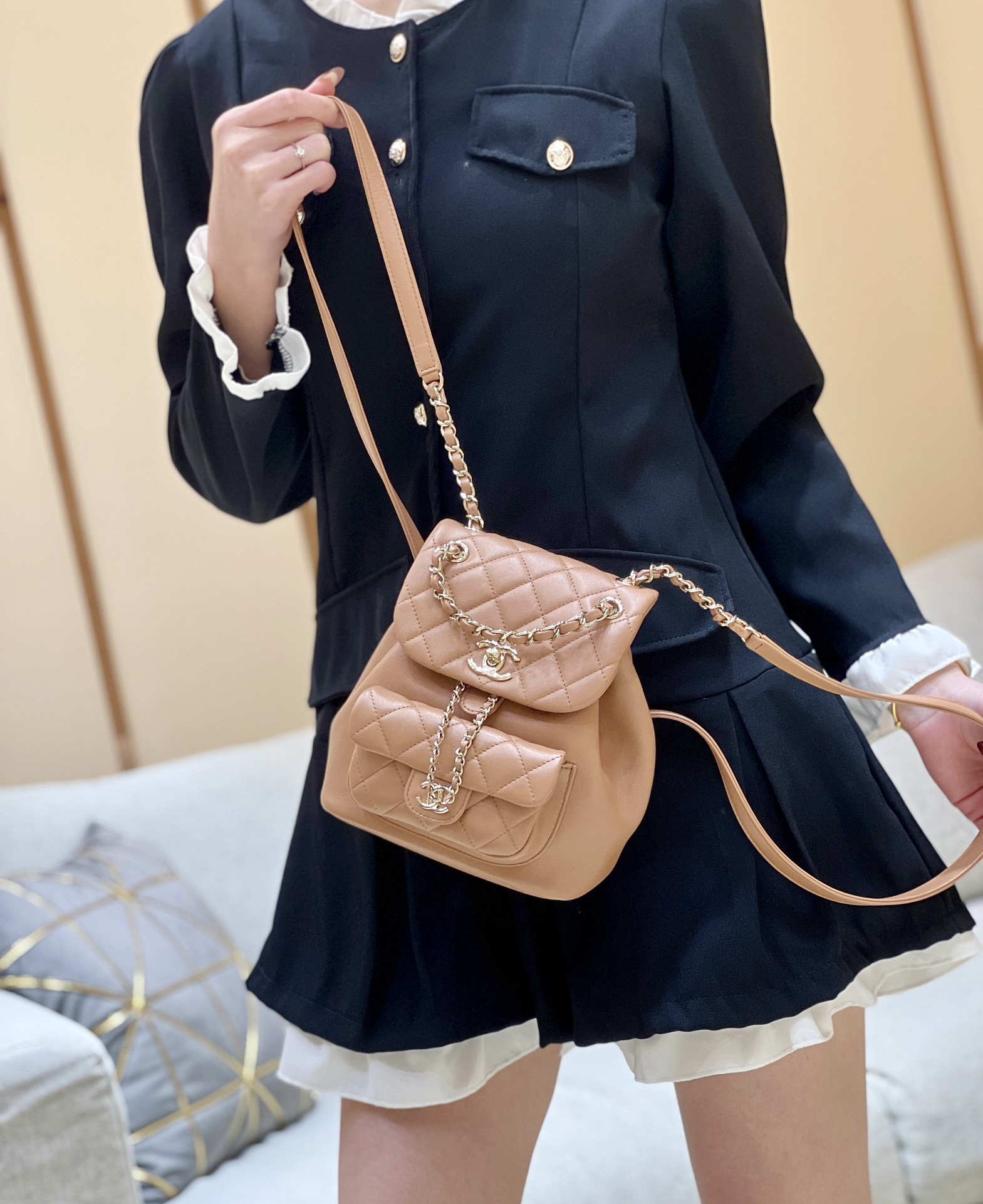 Chanel 24S duma small backpack AS2908