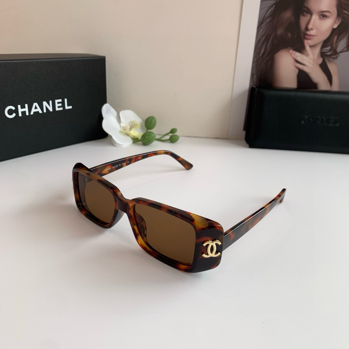 Chanel round frame sunglasses
