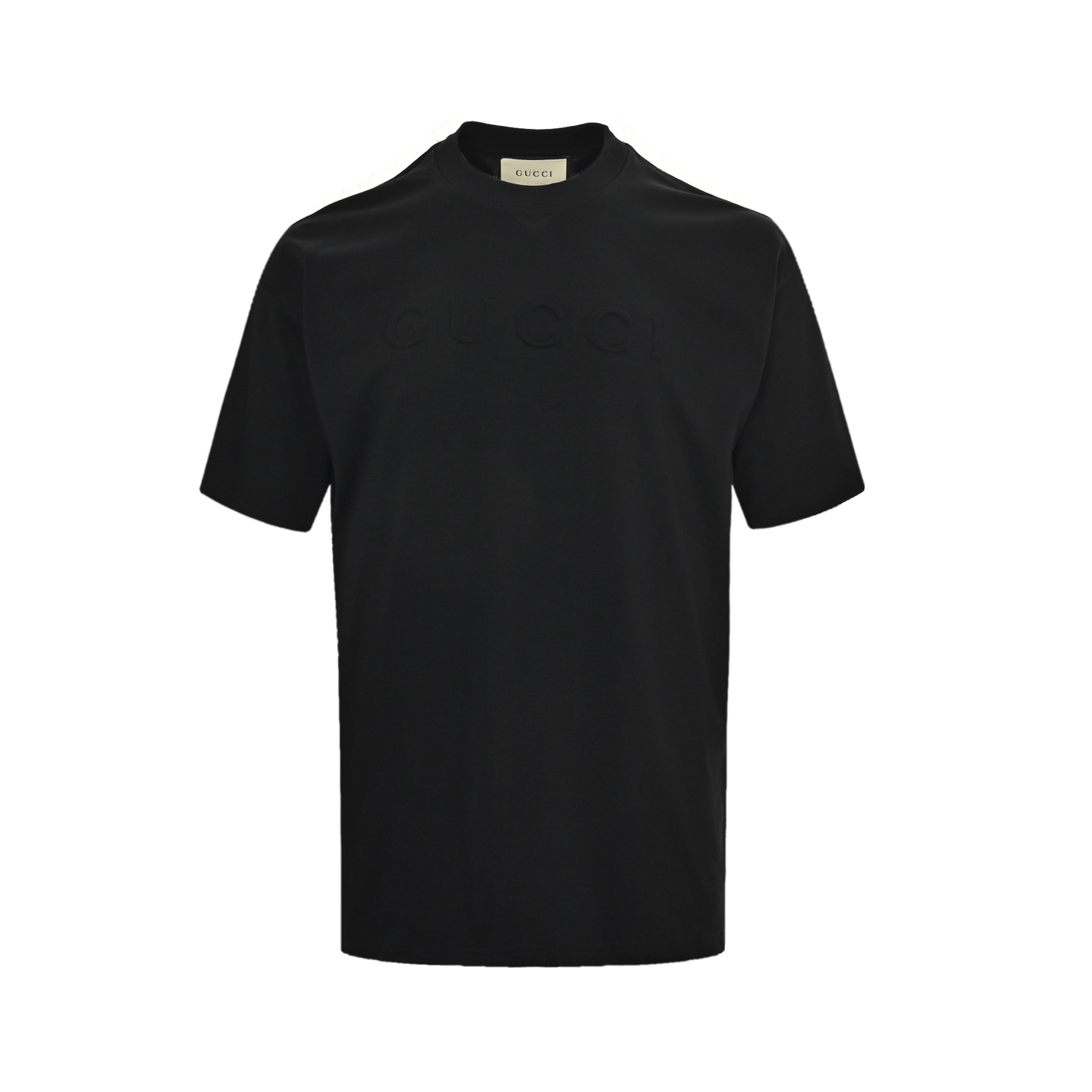 Gucci 25ss embossed lettering short sleeves