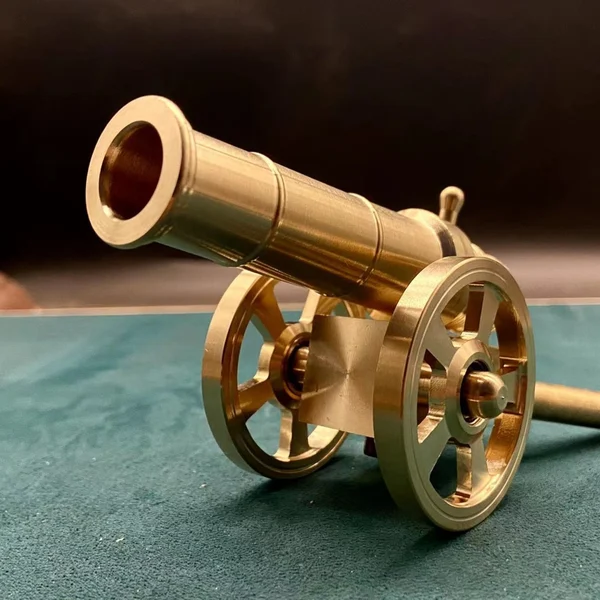 Solid Brass Cannon (Fireable And Assembled)