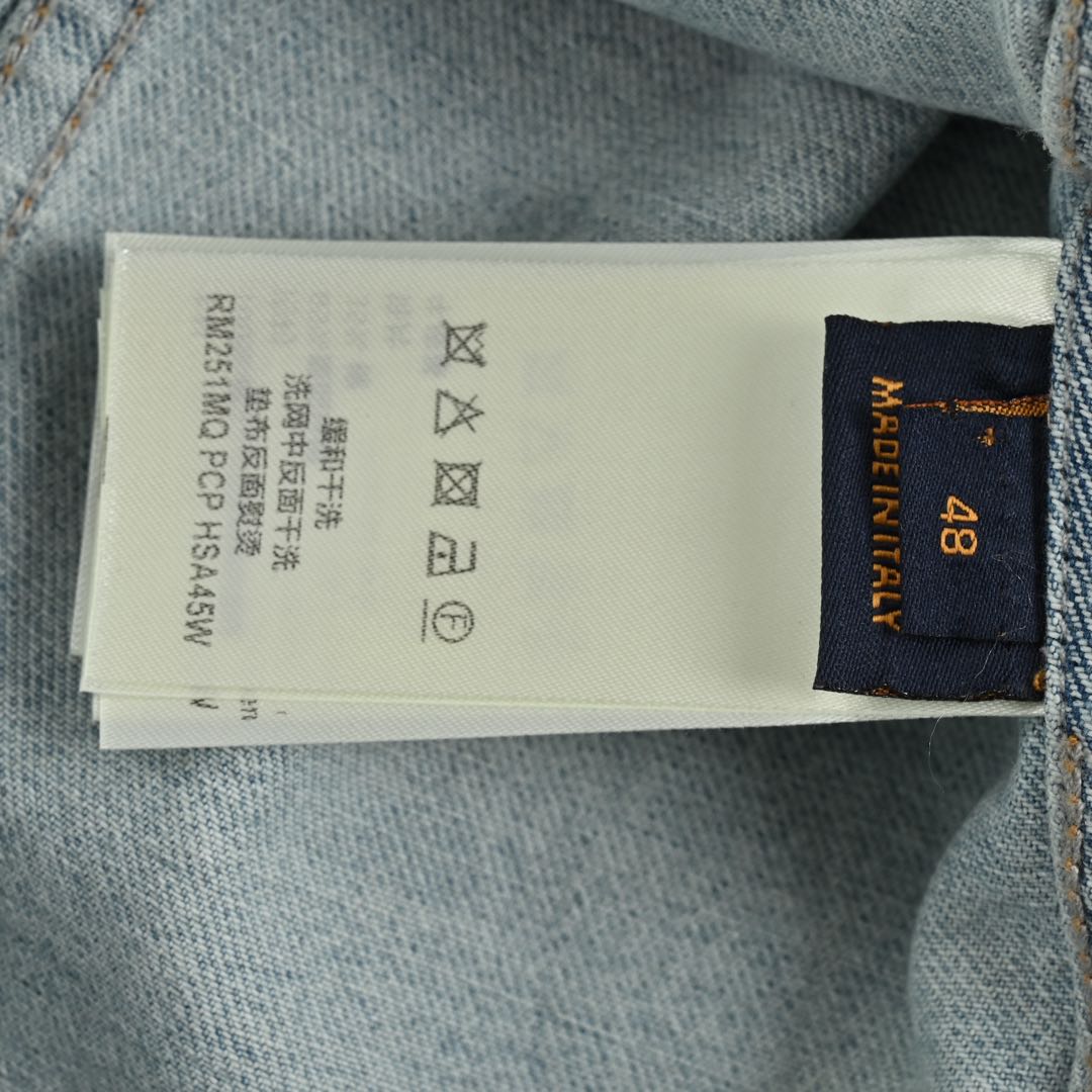 Louis Vuitton 24Fw embroidered logo denim jacket