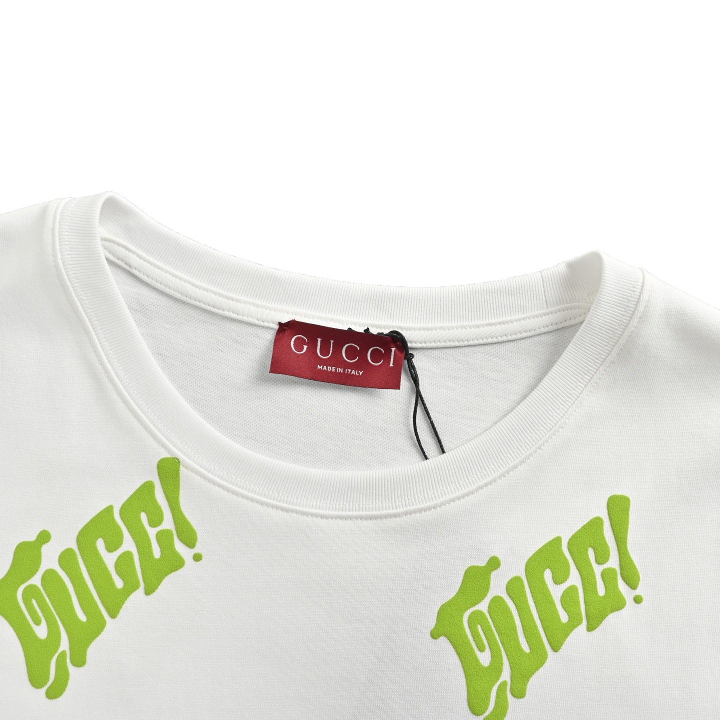 Gucci 25ss green foam print short-sleeve